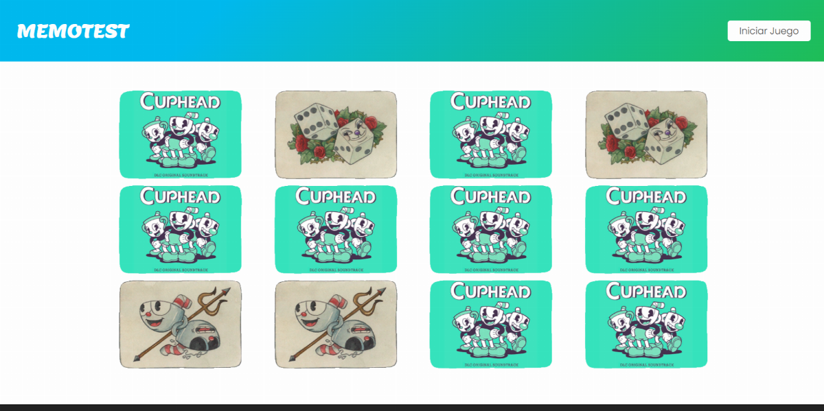 Memotest del cuphead